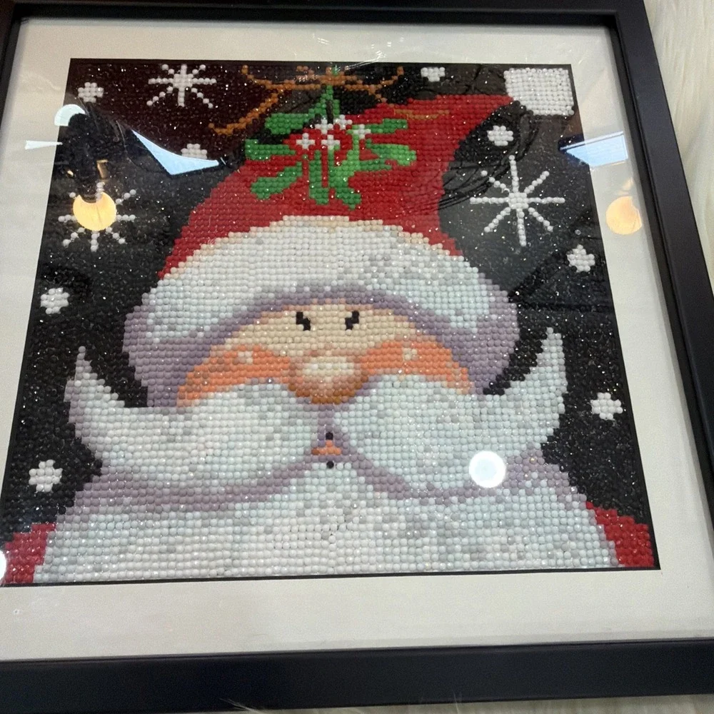 Christmas Diamond‎ Painting Full Matted And Framed Beautiful 12x12 Diamond